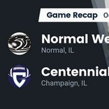 Football Game Recap: Centennial Chargers vs. Normal West Wildcats