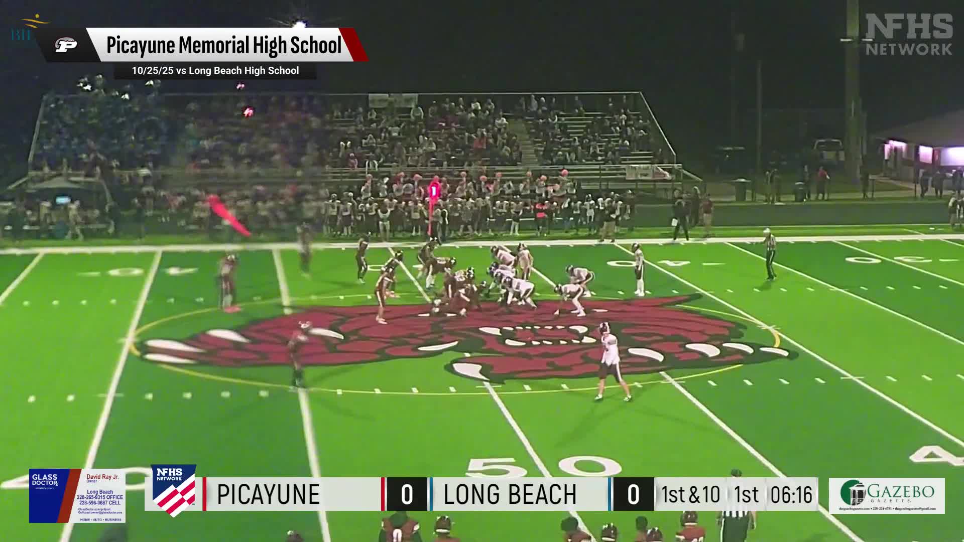 Football Recap: Thursday's  Loss Ends Picayune's Winning Streak