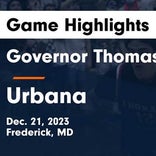 Governor Thomas Johnson vs. Paint Branch