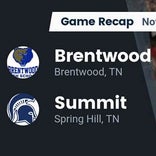 Football Game Recap: Summit Spartans vs. Brentwood Bruins