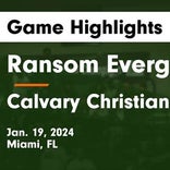 Basketball Game Recap: Calvary Christian Academy Eagles vs. Ransom Everglades Raiders