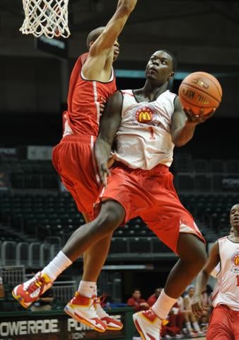 Stephenson during Tuesday scrimmage. 