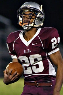 Alcoa running back Vanderbilt Hambrick.