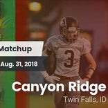 Football Game Recap: Canyon Ridge vs. Bonneville