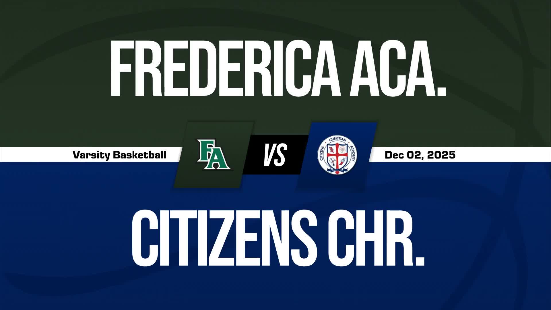 Basketball Recap: JC Wessel's Big Game Can't Quite Lead Frederica Academy over Faith Baptist Christian Academy + How To Watch