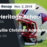 Football Game Recap: Heritage vs. Southland Academy