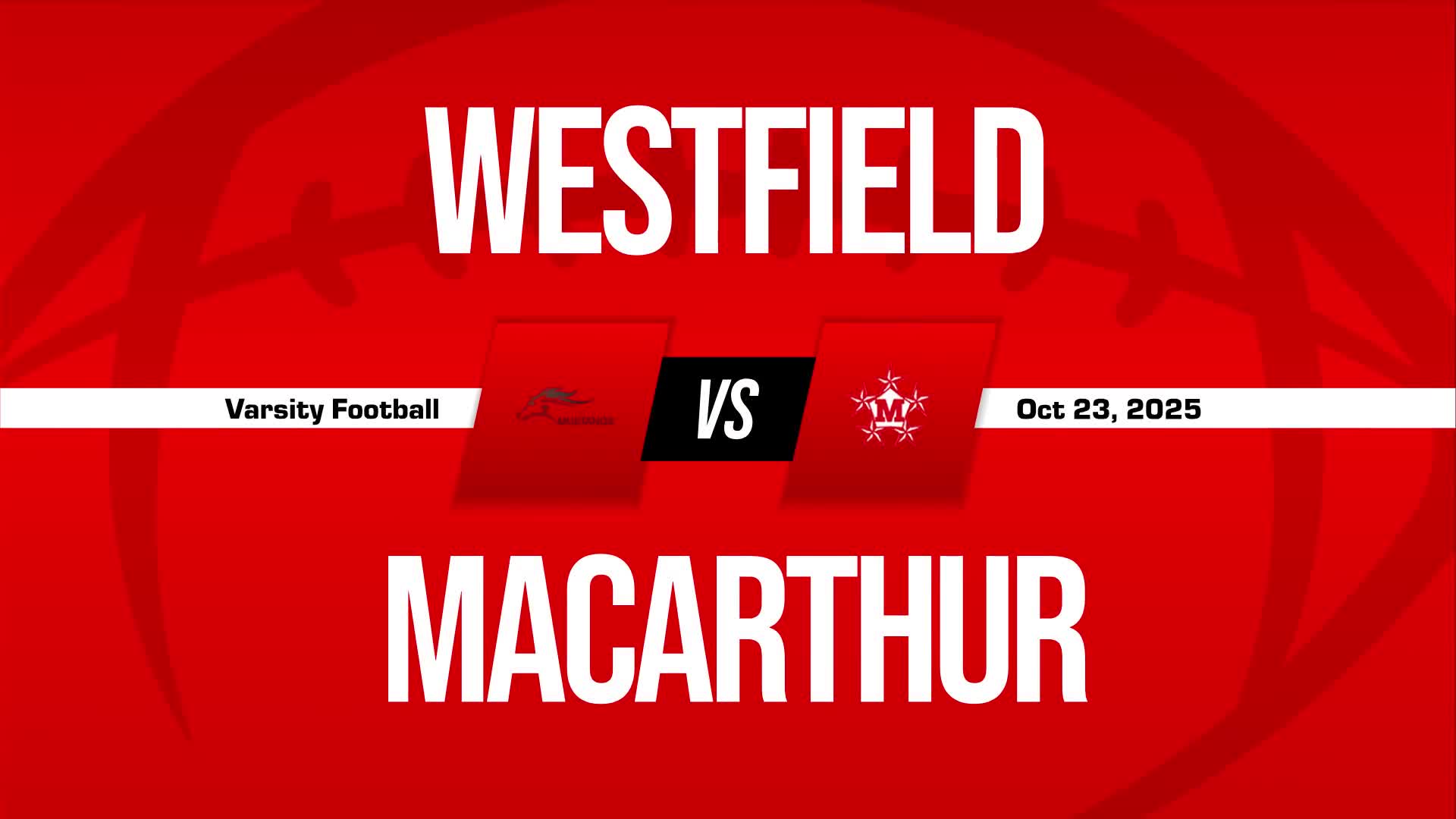 Football Game Preview: Westfield Mustangs vs. Benjamin Davis Falcons + How To Watch