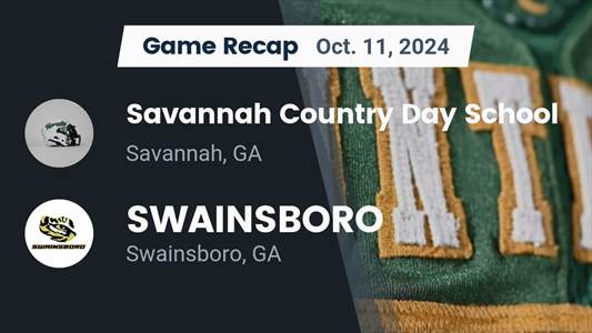 Football Recap: Savannah Country Day Takes a Loss