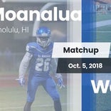Football Game Recap: Moanalua vs. Waipahu