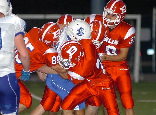 The Redcoats of Berlin High don't share their mascot name with any other school in the country.