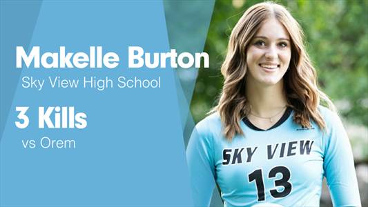 Makelle Burton Game Report: @ Mountain Crest