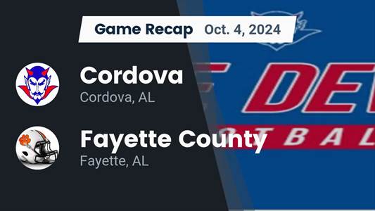 Football Recap: Cordova Takes a Loss