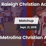 Football Game Recap: North Raleigh Christian Academy vs. Metroli
