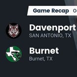 Football Game Recap: Burnet Bulldogs vs. Davenport Wolves