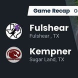 Football Game Recap: Fort Bend Kempner Cougars vs. Fulshear Chargers