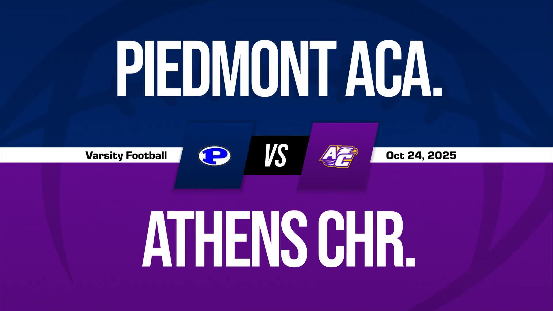 Football Recap: Piedmont Academy Finds Playoff Glory Versus Lakeview Academy + How To Watch