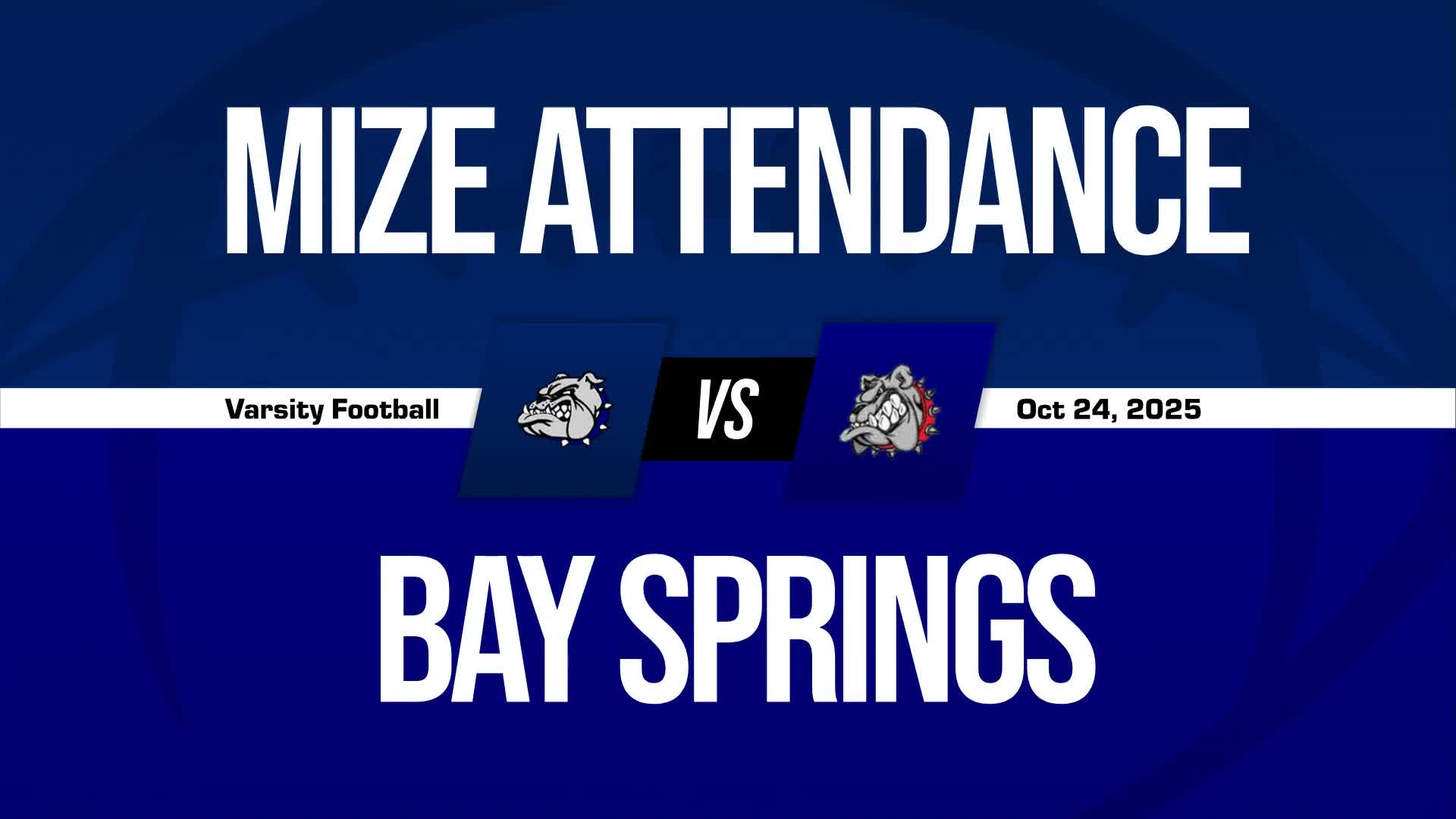 Football Game Preview: Mize Bulldogs vs. Wesson Cobras + Official Tickets