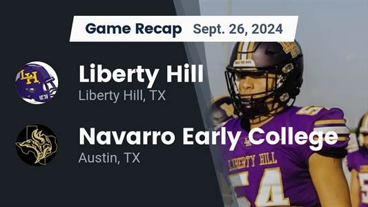Football Recap: Liberty Hill's Win on Friday Extends Winning Streak to Six