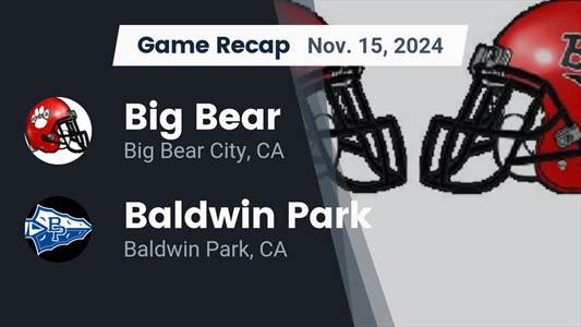Football Recap: Baldwin Park Takes a Tough Playoff Loss