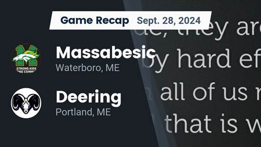 Football Recap: Deering Takes Down Ranked Massabesic