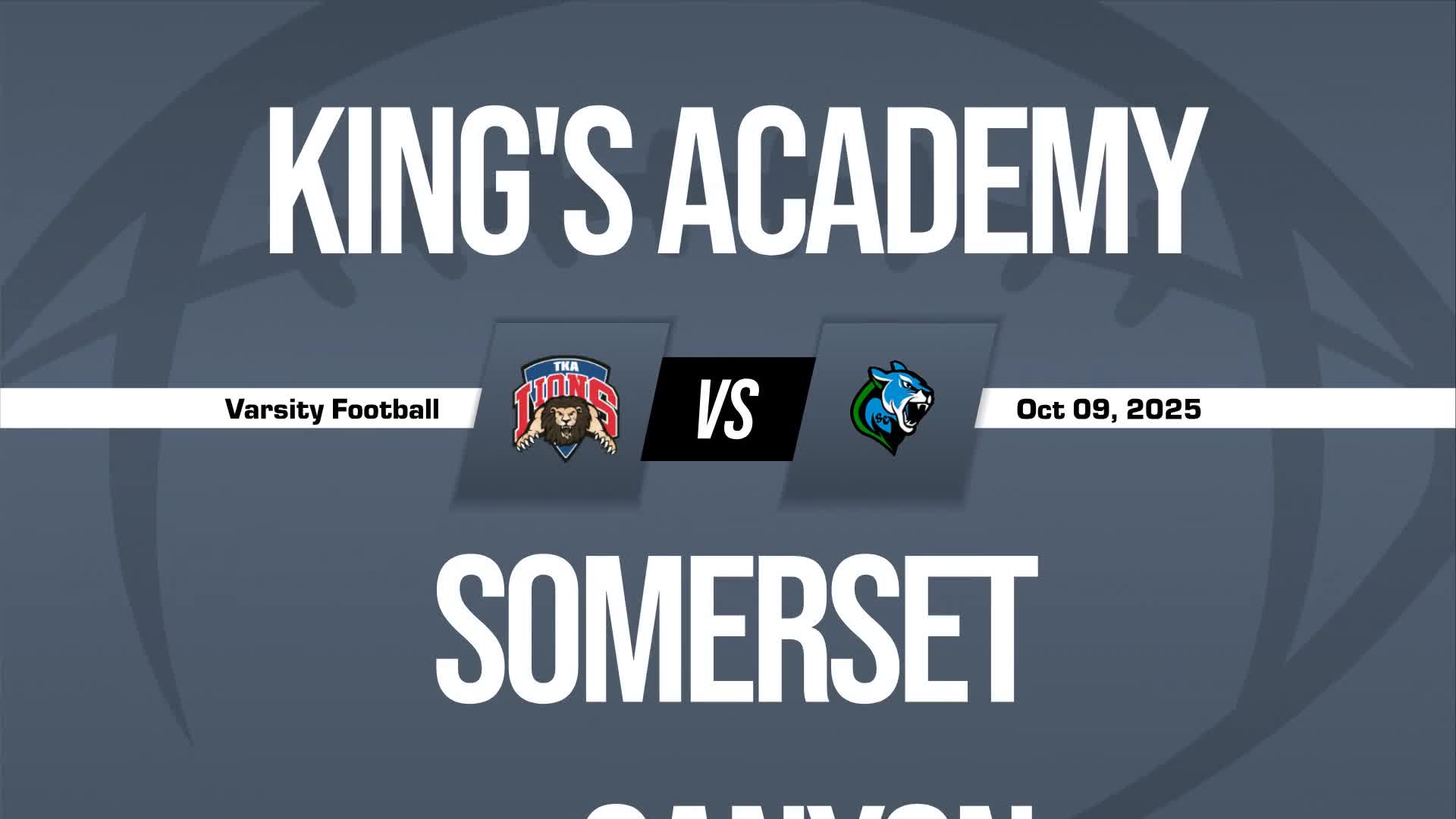 Football Game Preview: Somerset Academy - Canyons Cougars vs. Somerset Prep + How To Watch