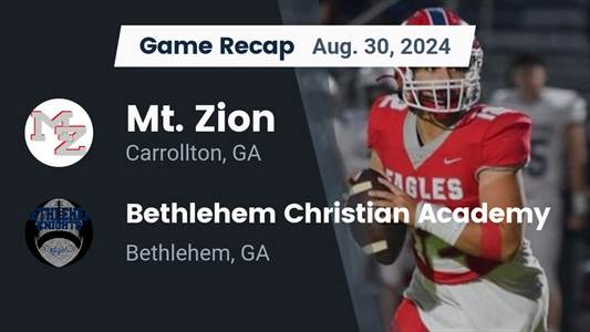 Football Recap: Bethlehem Christian Academy Extends Home Winning