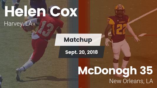Football Game Recap: McDonogh 35 vs. Cox