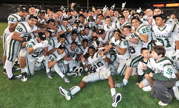 For the second year in a row, De La Salle dominated in the CIF Open Division Bowl Game. This year, it hammered Westlake 35-0. DLS looked like it could beat anyone down the stretch, and if not for a September road loss to St. Thomas Aquinas, would be ranked even higher.