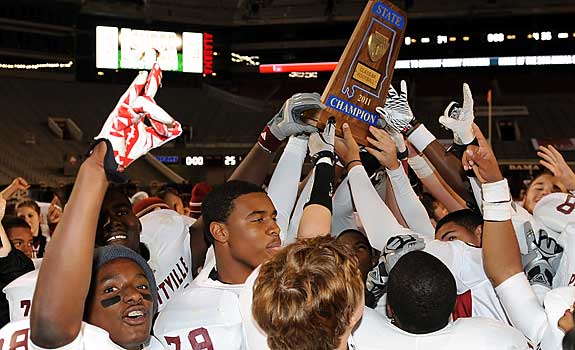 Prattville hoisted the hardware for the first time since 2008. It boasted one of the most talented teams in the nation and fought back from early-season setbacks.