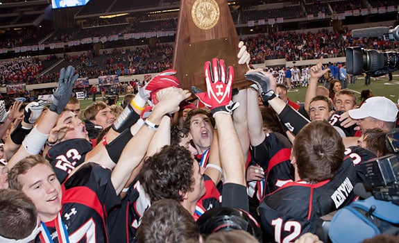 Winning five straight Class 4A state titles puts Lake Travis in uncharted territory. The team was explosive on offense, stingy on defense and always rose to the occasion in big games.