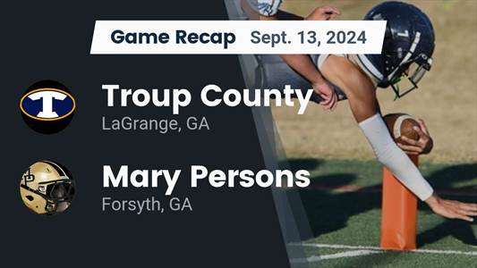 Football Game Recap: Troup County Victorious