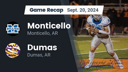 Football Recap: Dumas' Losing Streak Snapped at Six Games