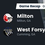 Football Game Recap: West Forsyth Wolverines vs. Milton Eagles