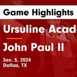 Basketball Game Recap: John Paul II Cardinals vs. Ursuline Academy Bears
