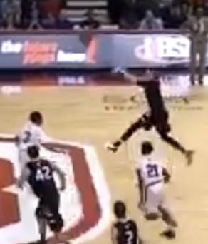 Video: Insane pass, half-court winner