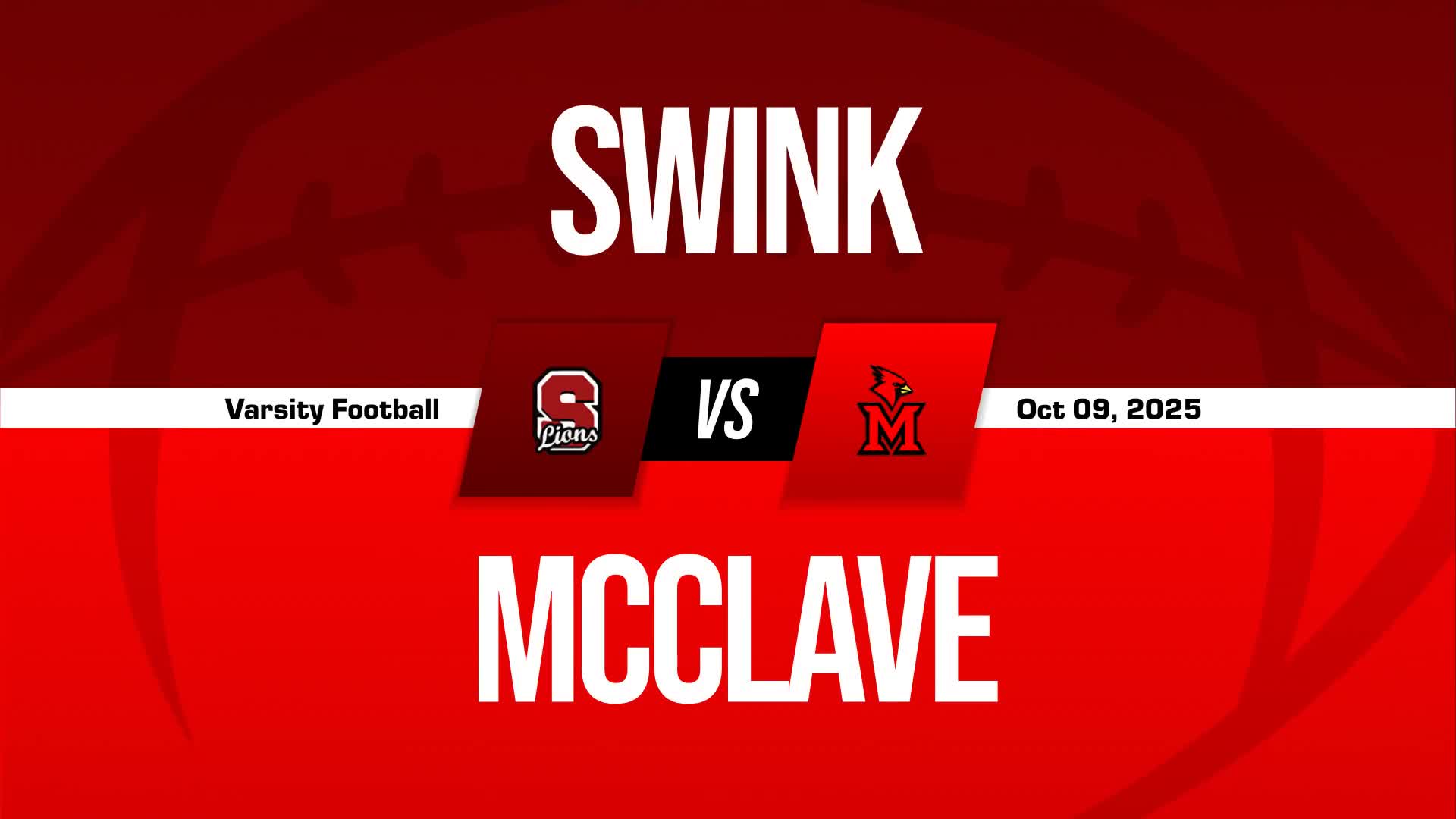 Football Recap: Swink Takes a Loss