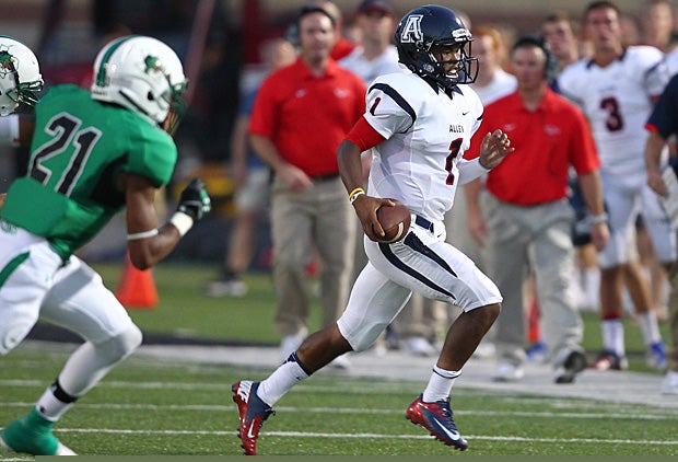 Kyler Murray collected over 500 total yards and five touchdowns in Allen's convincing victory over Southlake Carroll in Friday's season opener.