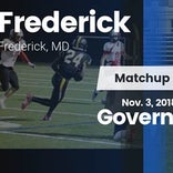 Football Game Recap: Governor Thomas Johnson vs. Frederick