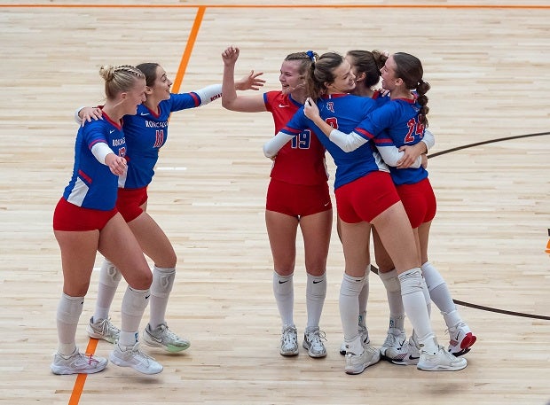 No. 4 Roncalli capped an unbeaten season with an Indiana Class 4A title on Saturday sweeping Angola. The Royals were 35-0 and didn't drop a set after Sept. 18. (Photo: Julie L. Brown)