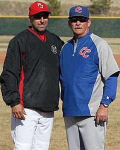 Weiss and Johnson before their game in
March, 2012.