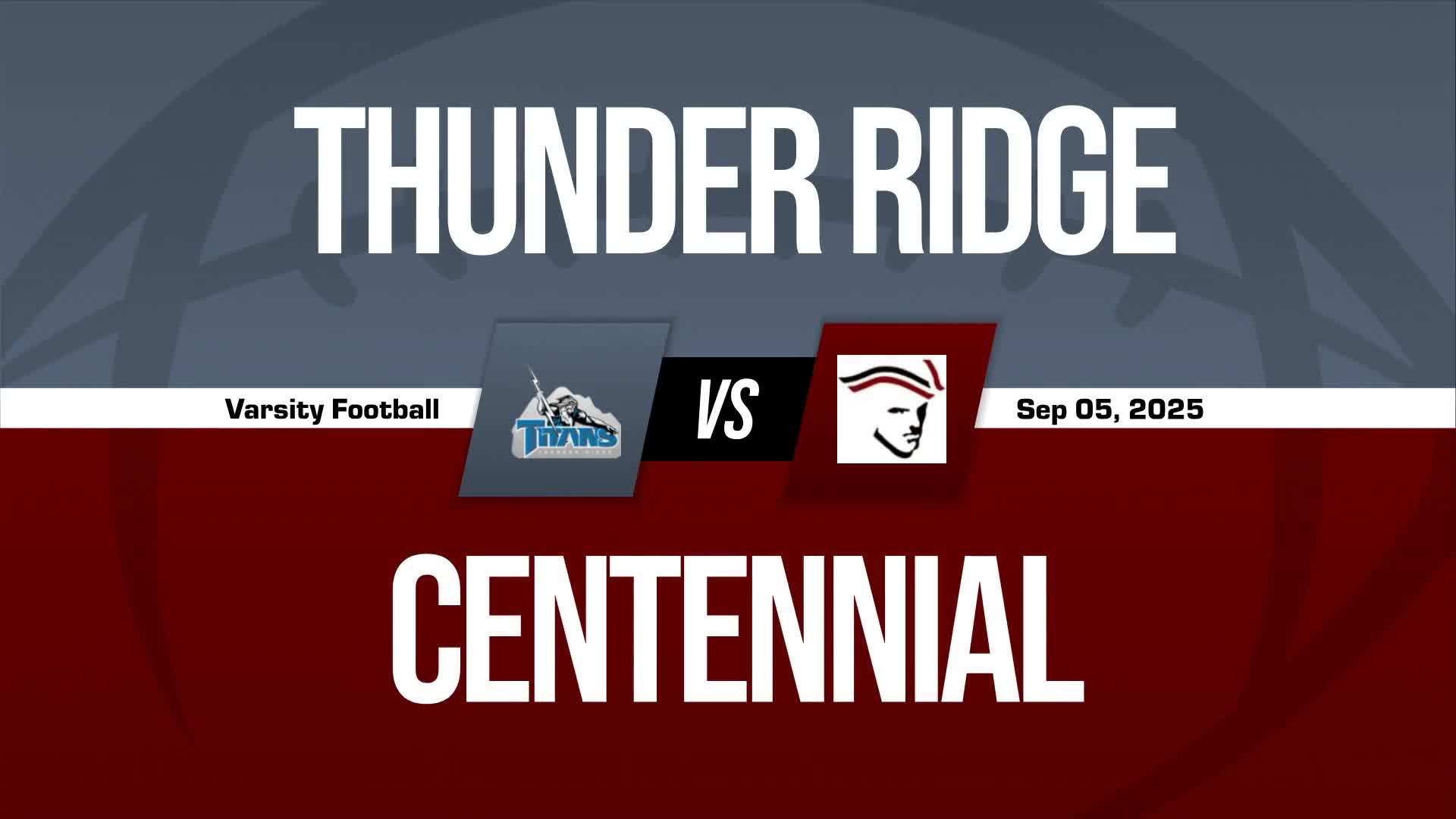 Football Recap: Thunder Ridge's Undefeated Season over After Thr
