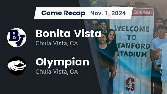 Football Recap: Bonita Vista Triumphant Thanks to a Strong Effort from  Kenneth Jordan