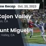 Football Game Recap: Escondido Cougars vs. Mount Miguel Matadors