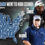 Which states have produced the most college football head coaches?