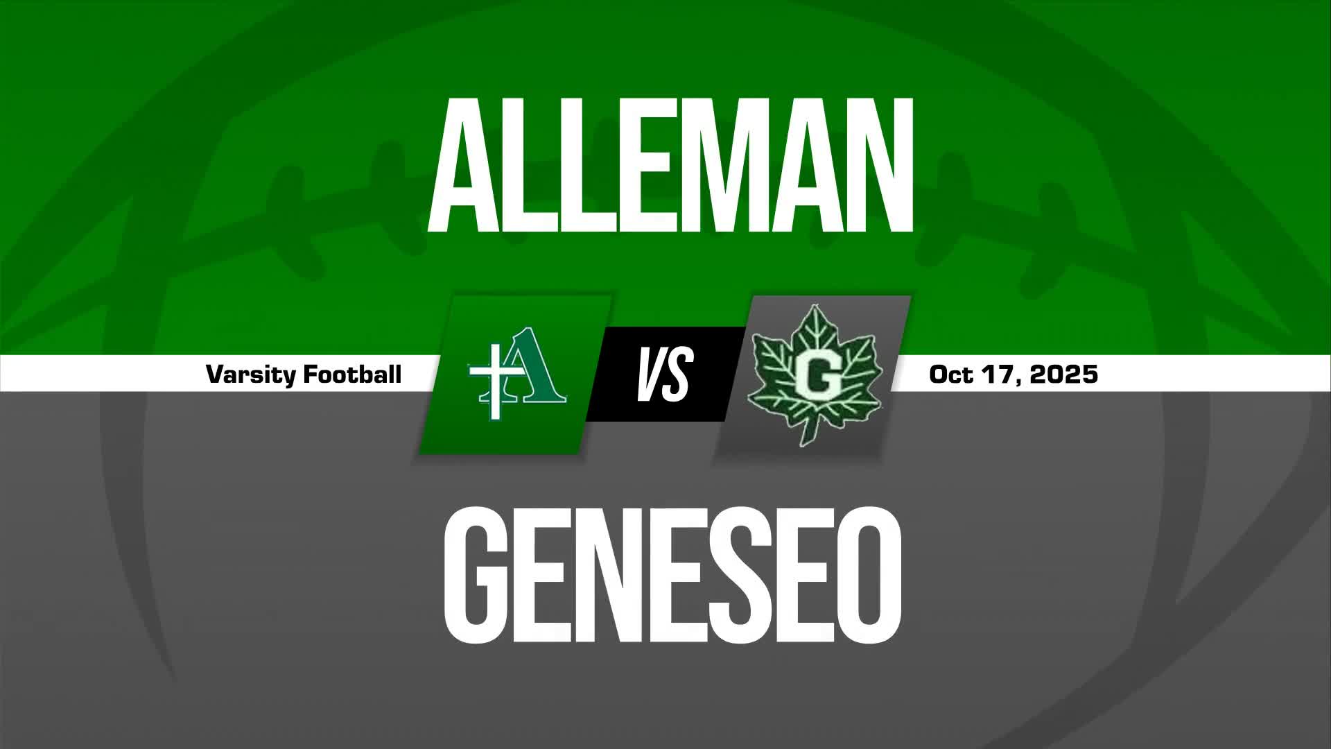 Football Recap: Alleman Takes a Loss