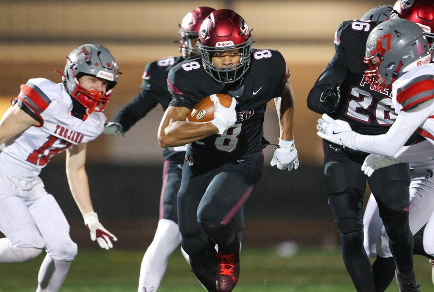St. Joseph's Prep wide receiver Jett Harrision is the third top 100 prospect in the Class of 2028 to commit to Ohio State. (PHOTO: Marcus Handy)