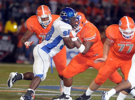 There was at least six Division I players battling one the line in this one.