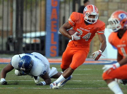 Gorman's Nathan Starks (24) is not only one of the nation's top backup running backs, but he's one of the top sophomores as well.