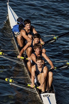 Paul Pratt (fourth from the front) and hisEpiscopal Academy teammates.