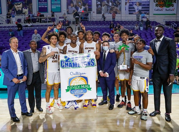 No. 3 Montverde Academy beat NO. 9 Oak Hill Academy 60-55 in the City of Palms final on Wednesday.